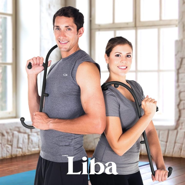 LiBa Back and Neck Massager - Trigger Point Massage Tools for Pain Relief and Manual Massage Hook Therapy Handheld Back Neck Shoulder Massager Black - Gift for Women & Men - Image 6