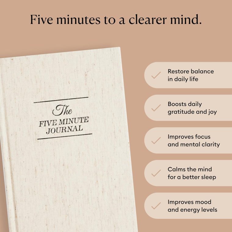 Intelligent Change The Five Minute Journal - Original Daily Gratitude Journal 2025 for Happiness, Mindfulness & Reflection - Daily Affirmations - Undated Planner Gifts for Women & Men - Image 2