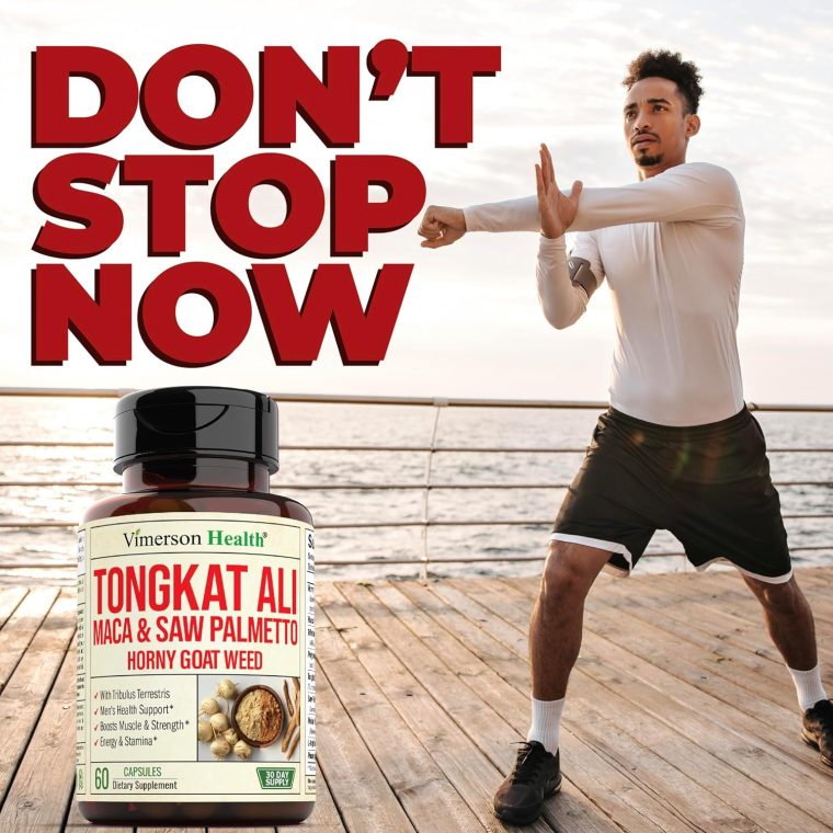 Tongkat Ali & Hornygoatweed for Men with Maca Root Powder, Saw Palmetto for Men and Tribulus Terrestris - Healthy Testosterone Support and Balanced Energy Supplements - 60 Premium Tongat-Ali Capsules - Image 9