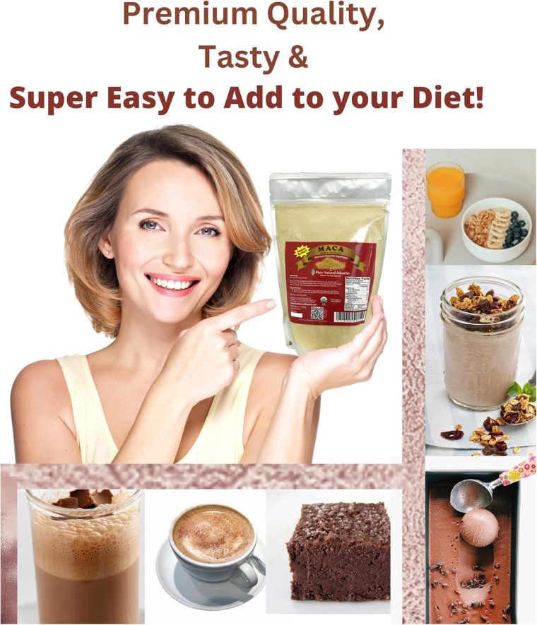 Organic Peruvian Maca Root Powder (16 oz) - Raw & Nutrient-Dense Adaptogenic Superfood - Supports Energy, Hormonal Balance & Endurance - Non-GMO, Gluten-Free & Vegan Wellness Booster - Image 3