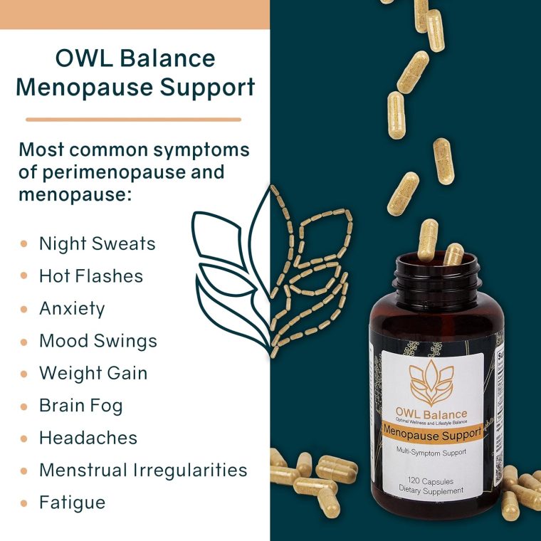 Menopause Support for Women - Menopause + Perimenopause Relief for Hot Flashes, Low Energy, Hormone Support - 120 Herbal Capsules - Image 2
