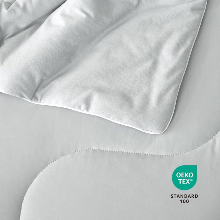 Cozy Bliss Cooling Comforter King Size, Reversible Cooling Blanket for Hot Sleepers and Night Sweats, Q-Max 0.4 Breathable Summer Comforter Quilt, Lightweight Soft Silky Smooth, Cool Grey - Image 7