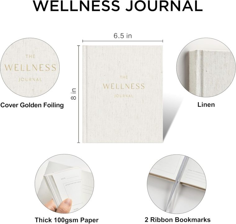 And Per Se Wellness Journal, 91 Days Self-Care Journal to Practice Positive Thinking, Mindfulness & Reflection, Undated Daily Wellness Planner For Women & Men(Beige) - Image 2