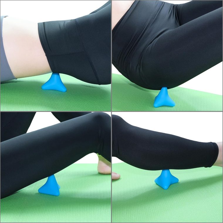 Trigger Point Massage Tool. Massager Ball for Deep Tissue Myofascial Release Physical Therapy Foot Plantar Fasciitis Pain Relief Muscle Knot Psoas Hip Flexor Iliacus Release. 3×2.6 in (Blue) - Image 5