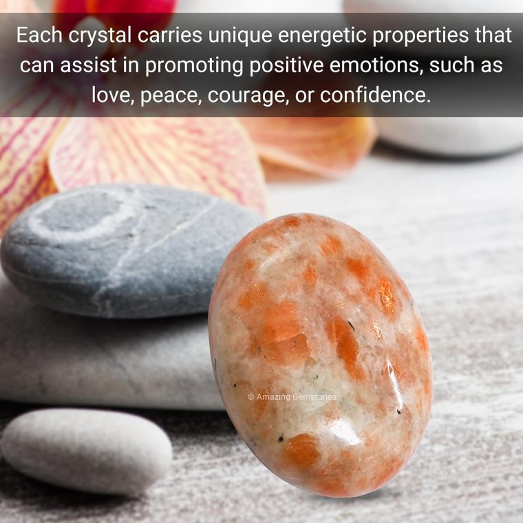 Sunstone Crystals and Healing Stones - Large Palm Stone Crystals Piedra - Crystal for Good Luck, Balanced Positive Energy, Meditation - Unique Stocking Stuffers and Birthday Gifts for Women, Men - Image 5