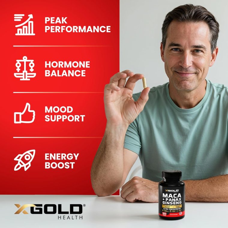 Maca Root Capsules 10,000mg + Korean Panax Ginseng 1,400mg - 20x Concentrated Extract Black + Red + Yellow Maca Root, 10x Concentrated Extract Panax Ginseng Capsules - Ultra Potent & Highly Purified - Image 4