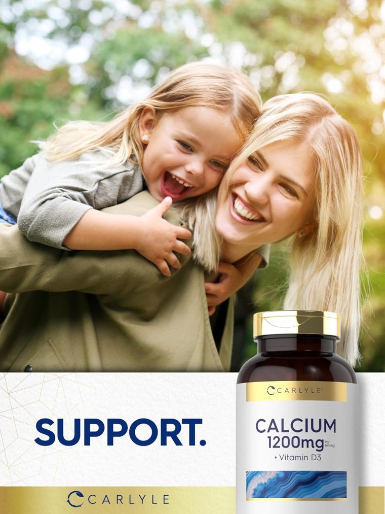 Carlyle Calcium 1200mg with Vitamin D3 | 300 Caplets | Non-GMO, Gluten Free, and Vegetarian - Image 7