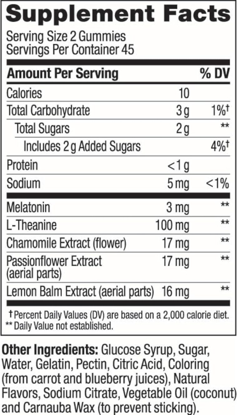 Olly Sleep Gummy, 3mg Melatonin, L-Theanine, Chamomile, Lemon Balm, Sleep Aid, BlackBerry, 90 Count - Image 9