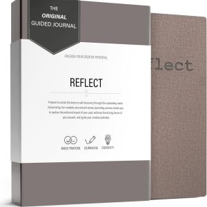 MindPanda Reflect Journal - The Ultimate Guided Journal with Daily Prompts For Gratitude, Mindfulness & Daily Reflection - Mood Tracker & Gratitude Log for Happiness & Self Care. Premium Non-Bleed