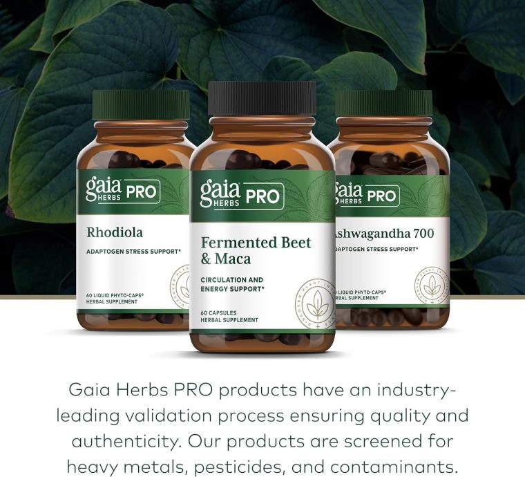 Gaia Herbs PRO Fermented Beet & Maca - Healthy Energy & Circulation Support Supplement* - Kidney Health Supplement with Beet & Carrot Root - Vegan, Gluten-Free, Soy-Free - 60 Capsules (30 Servings) - Image 6