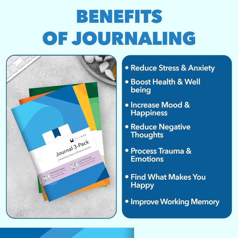 Day One App Set of 3 Slim Journals: Gratitude, Daily & Prompts Journal, Ideal for Mindfulness, Daily Reflection, and Goal Achievement | Thoughtful Gift for Personal Development and Productivity - Image 5