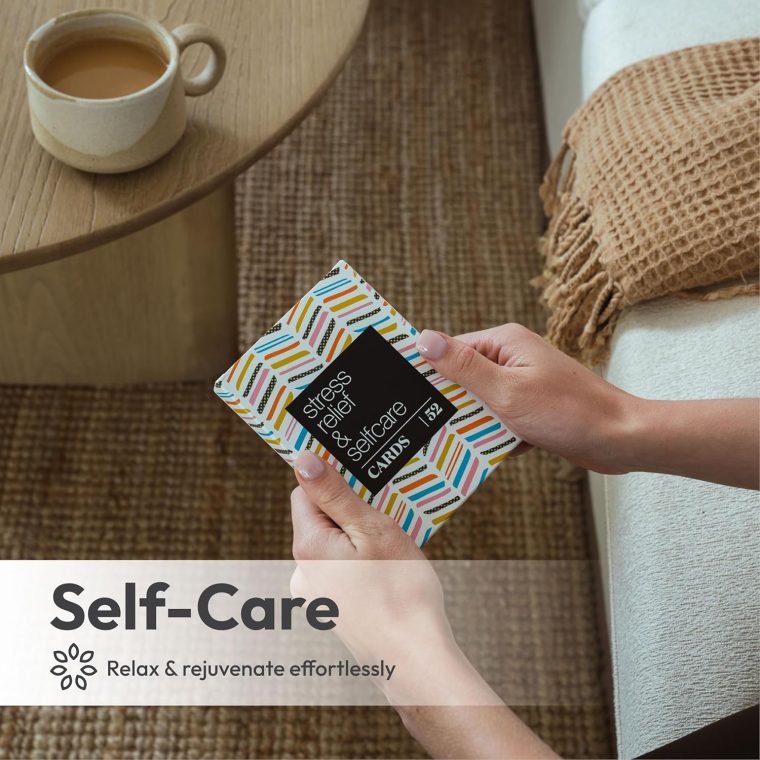 Allura & Arcia 52 Stress Less & Self Care Cards - Mindfulness & Meditation Exercises - Anxiety Relief & Relaxation - Image 3