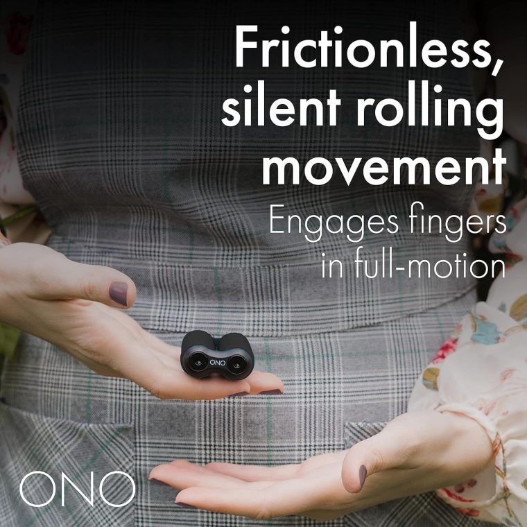 ONO Roller - Handheld Fidget Toy for Adults | Help Relieve Stress, Anxiety, Tension | Promotes Focus, Clarity | Compact, Portable Design (Junior Size/ABS Plastic, Black) - Image 4