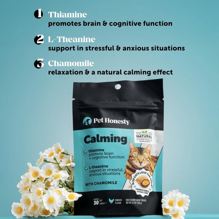 Calming Chews for Cats - Cat Anxiety Relief + Helps Reduce Stress - Behavioral Support & Promotes Relaxation for Travel, Boarding, Vet Visits, Separation Anxiety - Chicken (30-Day Supply) - Image 3