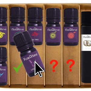 floraVerve Customized Essential Oils Set, Build Your Own Starter Kit, Pick Only Those You Like! (10 x 5ml Natural Aromatherapy Essential Oils + 1x30ml Carrier Oil)