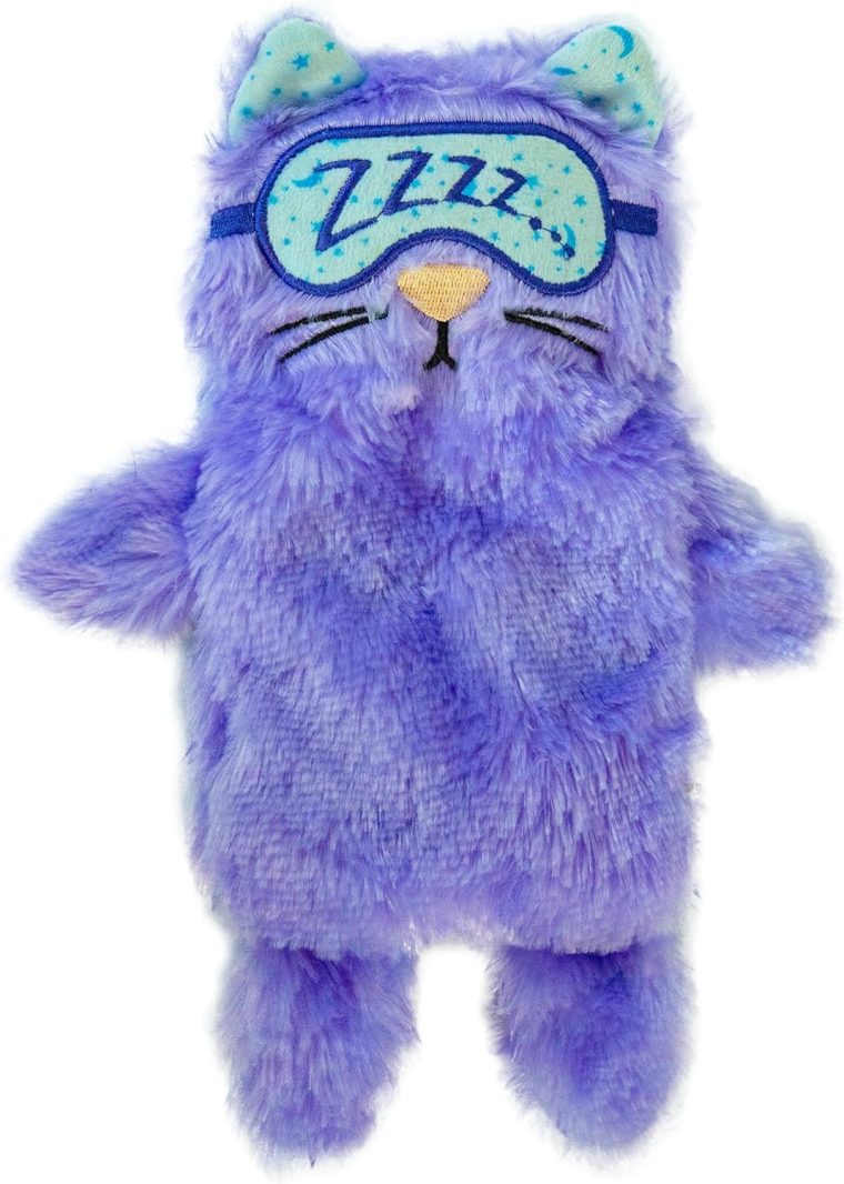 Catstages Purr Pillow Kitty Calming Cat Toy with Touch-Activated Purring and Soft Plush, Purple - Helps Reduce Stress & Provide Anxiety Relief for Cats