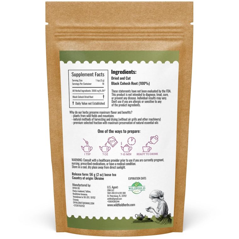 2 oz. Black Cohosh Tea Black Cohosh Root Herbal Tea (Actaea Racemosa) - 56g - Image 6
