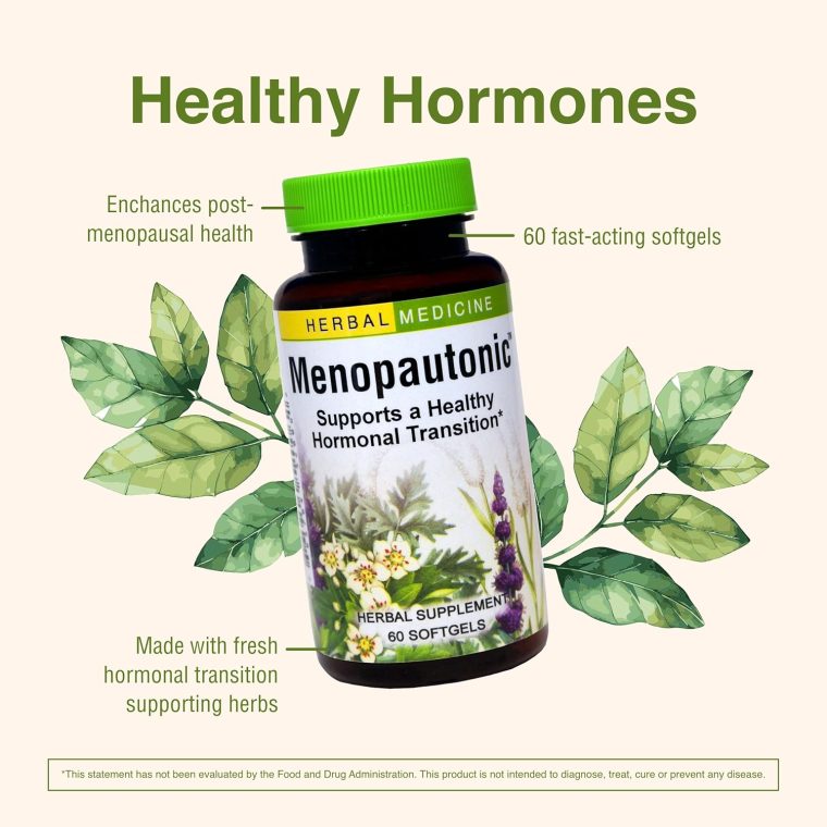 Herbs, Etc. Menopautonic - Support Healthy Hormones - Menopausal Health Supplement with Chastetree Berry, Black Cohosh & Ginseng - Supports Ovary Health & Vaginal Walls - 60 Softgels (60 Servings) - Image 4