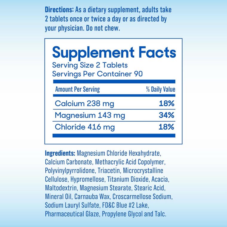 SlowMag Muscle + Heart Magnesium Chloride with Calcium Supplement to Support Muscle Relaxation, Occasional Muscle Cramping & Heart Health, High Absorption, 180 Count - Image 2