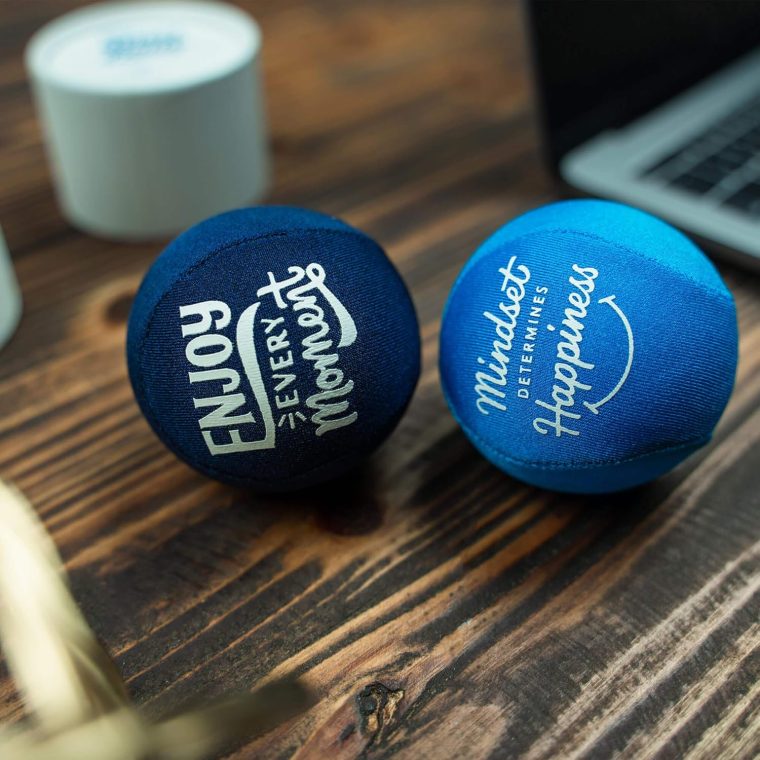 Candescent Stress Balls - Hand Therapy Relief for Anxiety, Fidget, Tension, Exercise Strengthener - Motivational Toys for Adults & Kids - Set of 2 (Crystal Blue, Ocean Blue) - Image 7