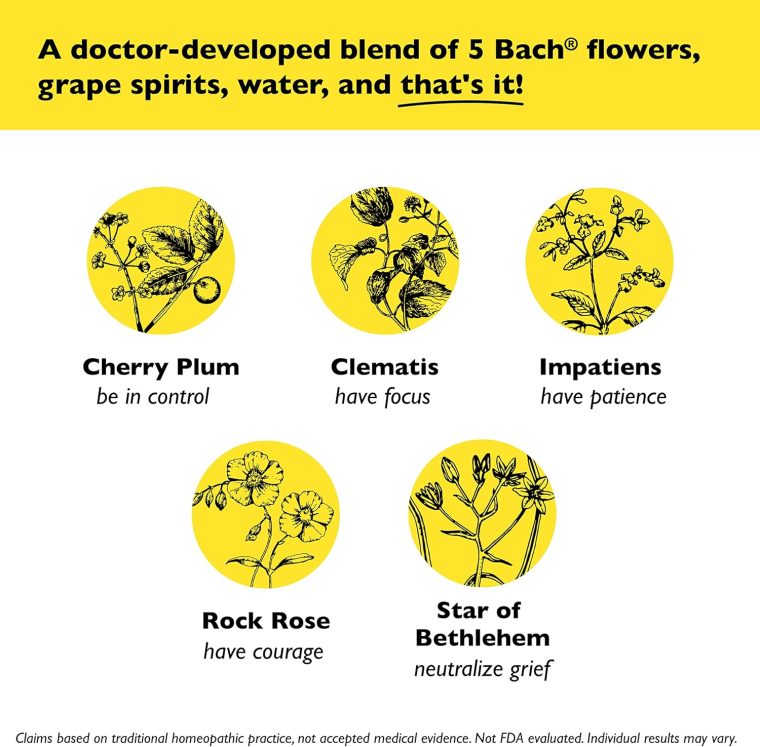 Bach RESCUE REMEDY KIDS Dropper 10mL, Natural Stress Relief, Homeopathic Flower Essence, Vegan, Gluten & Sugar-Free, Kid-friendly, Non-alcohol Formula - Image 5