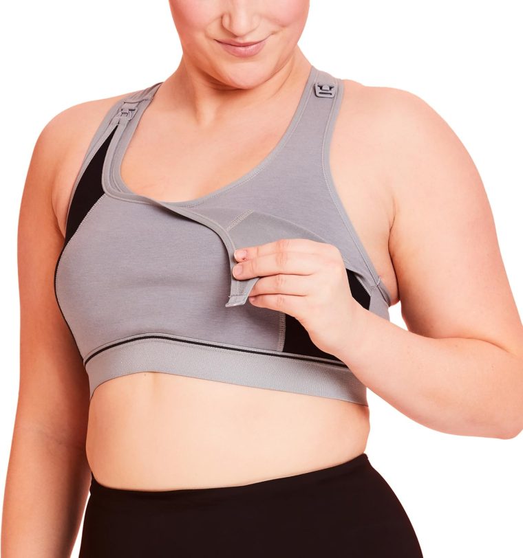 La Leche League Women's Wireless Nursing Sports Bra High Impact Support Nursing Bra