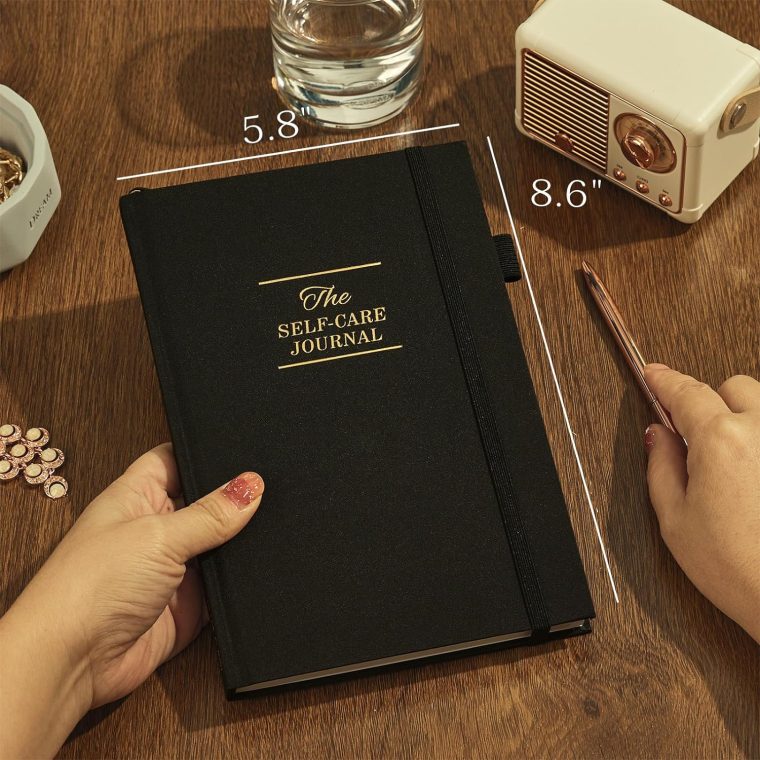 Self-Care Journal, Wellness & Daily Reflection Notebook – Mental Health & Anxiety Guided Journal for Men – Self Care Planner, ADHD Planner with Mood Tracker – A5 Size (Black) - Image 3