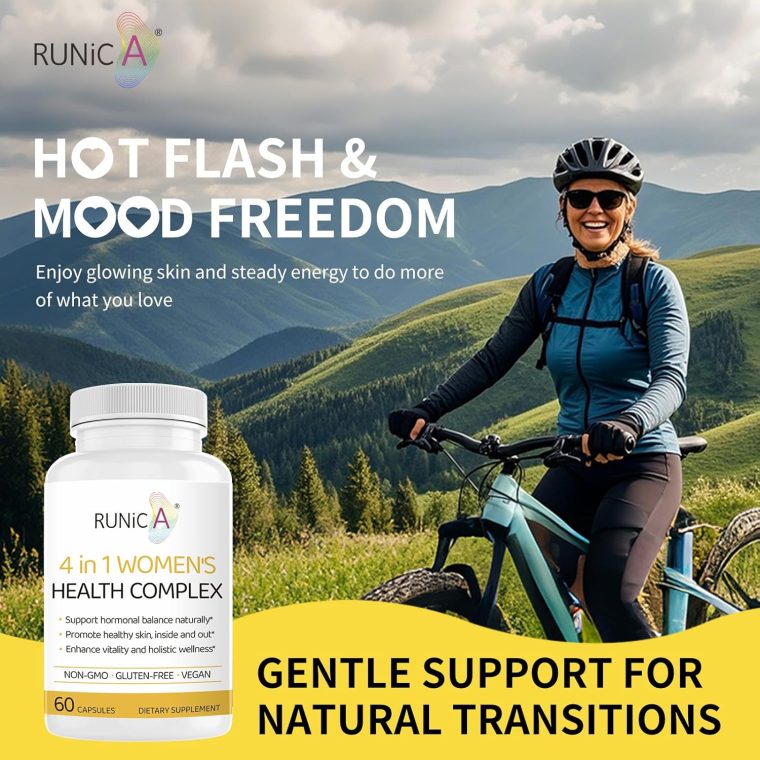 4-in-1 Women’s Health Complex | Rosehip, Pueraria & Evening Primrose with Soy Isoflavones | Menstrual Cycle, Menopause, Energy Level & Healthy Skin Support - Image 8