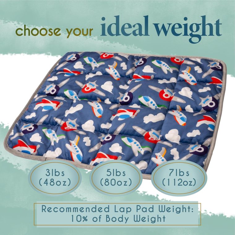 Florensi Weighted Lap Pad for Kids 20" x 23" - 7 lbs Blanket for Kids & Teenagers - Soft, Warm & Comfortable - Sensory Weighted Lap Blanket & Calm Down Corner Supplies - Image 5