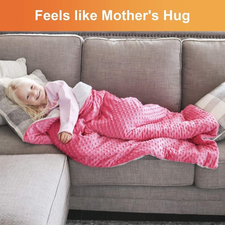 Super-Soft Kids Weighted Blanket 7 Pounds - Weighted Blanket for Kids - Easy to Clean, Washable Minky Cover - 41x60 Inches 7lbs Child - Small Heavy Blanket for Girls and Boys - Image 7