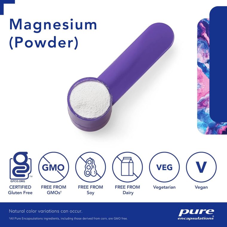 Pure Encapsulations Magnesium (Powder) | Supports Cardiovascular Function, Muscle Function, and Calming | 3.7 Ounces - Image 3