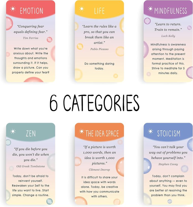 BEST 100 Mindful Prompts for Self Care & Stress Relief | Cards to Reduce Anxiety & Increase Relaxation | Perfect Mindfulness Gift | Beyond Positive Affirmations | Meditations For Kids, Teens, & Adults - Image 3