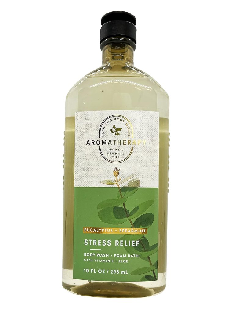 Bath & Body Works Aromatherapy Stress Relief - Eucalyptus + Spearmint Body Wash & Foam Bath, 10 Fl Oz