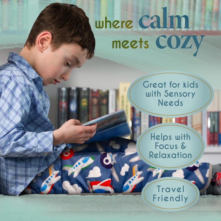Florensi Weighted Lap Pad for Kids 20" x 23" - 7 lbs Blanket for Kids & Teenagers - Soft, Warm & Comfortable - Sensory Weighted Lap Blanket & Calm Down Corner Supplies - Image 2