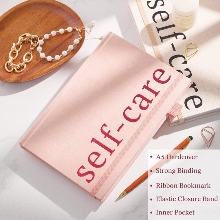 Self-Care Journal with Prompts – Daily Reflection Notebook – Mental Health Journal for More Positivity, Anxiety & Guided Journal for Women, ADHD Planner with Mood Tracker, A5 (Pink) - Image 2