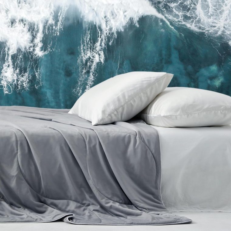 DOWNCOOL Cooling Comforter, Grey Cooling Blanket Queen Size, Cooling Duvet for Hot Sleeper, Breathable Summer Quilt, Lightweight Soft Q-Max>0.4 Arc-Chill Cool Comforter,90"X90" - Image 8