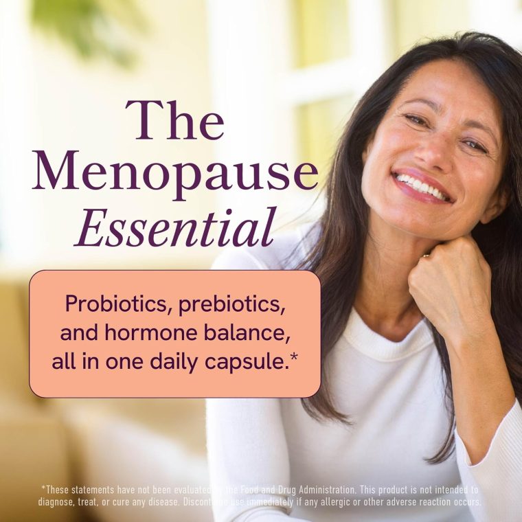Menopause Support with Prebiotics and Probiotics for Women | Hormone Balance, Hot Flashes & Night Sweats | 50 Billion CFU, DIM & Black Cohosh | Triple Action Menopause Supplements for Women | 30 Ct - Image 8