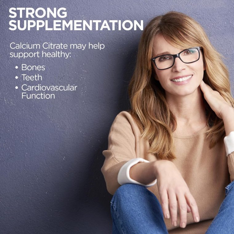 KAL Calcium Citrate 1000mg, Calcium Supplements for Women and Men, Bone Health, Teeth, Nervous, Muscular & Cardiovascular System Support, Gluten Free and Lab Verified, 80 Servings, 240 Tablets - Image 3