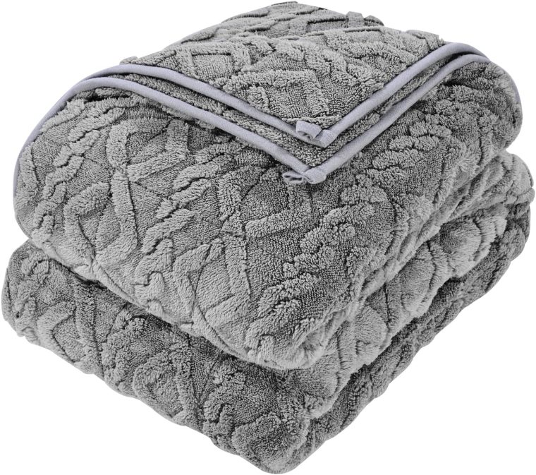 VEVOR Weighted Blanket, 20 lbs, 60 x 80 in Queen Size, Sherpa Fleece Heavy Blanket with Glass Beads, Soft Warm Cozy Fluffy Touch, for 200-250 lbs Adults, Improve Sleep Quality, Grey - Image 9