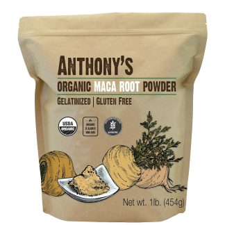 Anthony's Organic Maca Root Powder, 1 lb, Gelatinized for Enhanced Bioavailability, Gluten Free, Non GMO