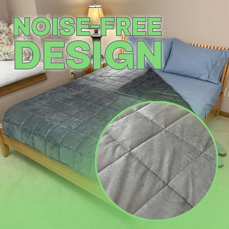 Sacred Thread Cooling Weighted Blankets for Adults and Kids, Heavy Blanket for Insomnia and Chronic Pain, Breathable and Soft Weighted Comforter (60in x 80in) - Image 6