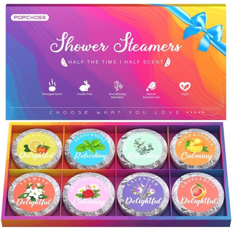 Shower Steamers Aromatherapy for Women – 8 Scented Shower Tablets with Gift Packaging, Self Care Bath Bombs for Stress Relief & Home Spa, Birthday Gifts for Women, Men, Dad, Grandma & Daughter - Image 7