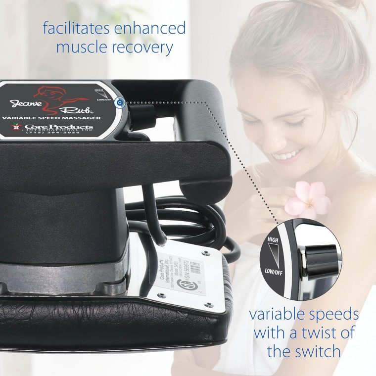 Core Products Jeanie Rub Variable Speed Massager, Deep Tissue Back & Shoulder Massager for Pain Relief, Body Massager for Back, Neck, Lower Back & Cellulite Massage - Image 6