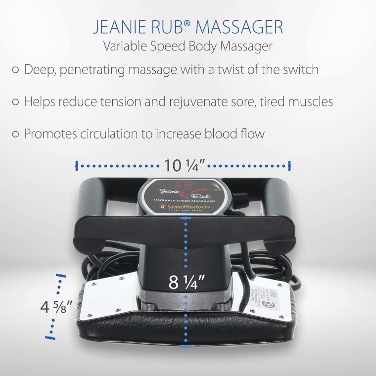 Core Products Jeanie Rub Variable Speed Massager - Fleece Cover Combo - Image 6