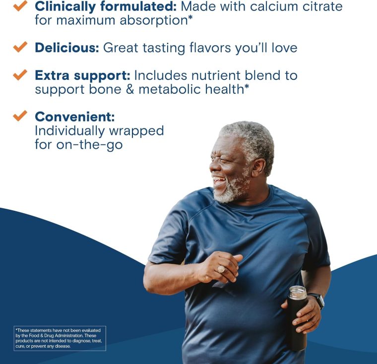 Bariatric Fusion Bariatric Calcium Chews | Calcium Citrate with Vitamin D3 Calcium Supplement Bariatric Vitamin | Sugar Free Calcium Citrate Chewable | Calcium Citrate 500mg | Caramel | 60 Count - Image 6