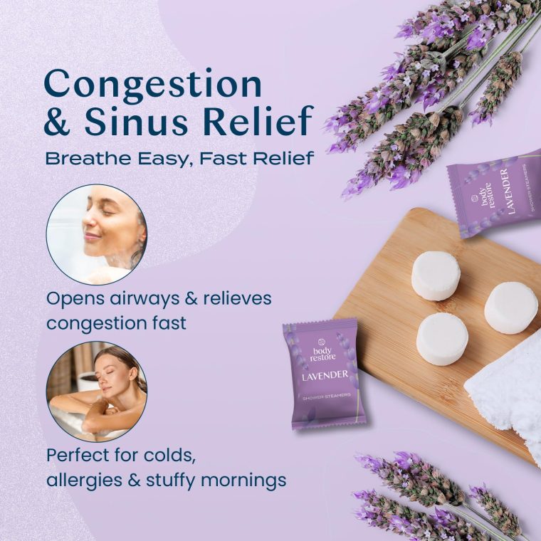 Body Restore Shower Steamers Aromatherapy 15 Pack - Birthday Gifts for Women, Men, Travel Essentials, Stress Relief, Relaxation, Self Care, Bath Bombs - Lavender - Image 4