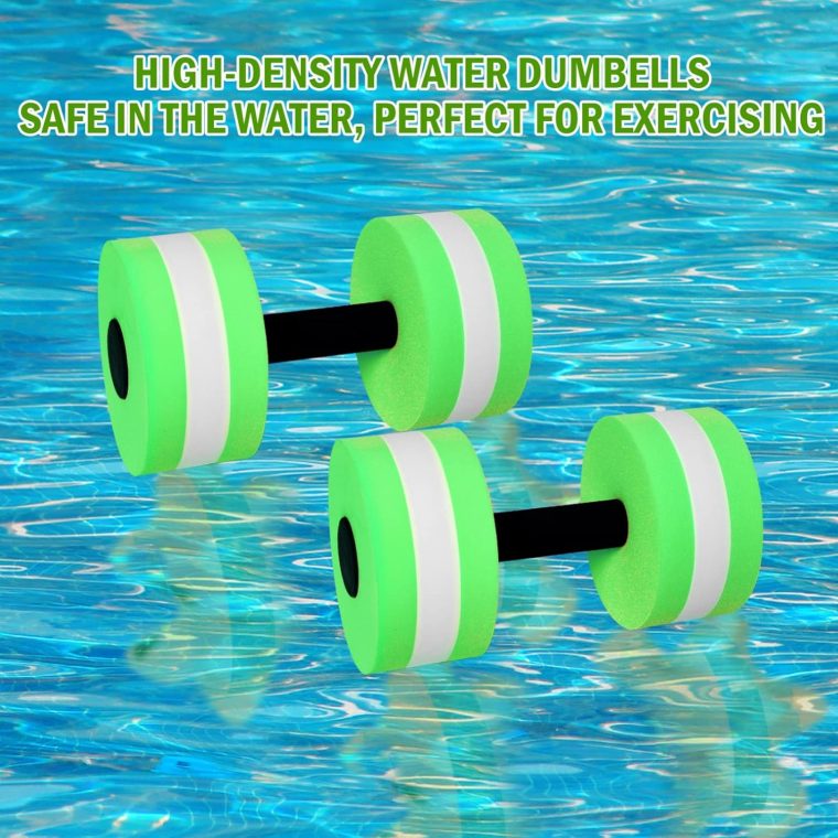 Timoo Aquatic Dumbells Set of 2 Water Dumbells Pool Resistance Water Weight Water Aerobics High-Density EVA-Foam Pool Fitness - Image 7