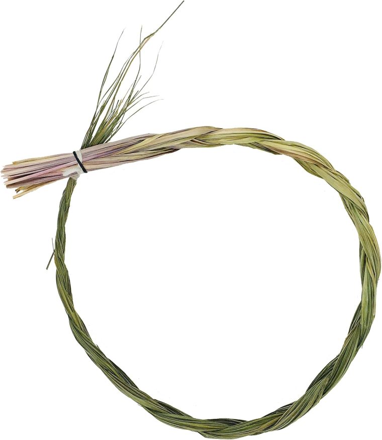 Alternative Imagination Sweetgrass Braid - 15" to 19" Long - Natural Incense for Spiritual Cleansing, Sage Smudge Kit Refill, Aromatherapy, Meditation Accessories, Spiritual Gifts