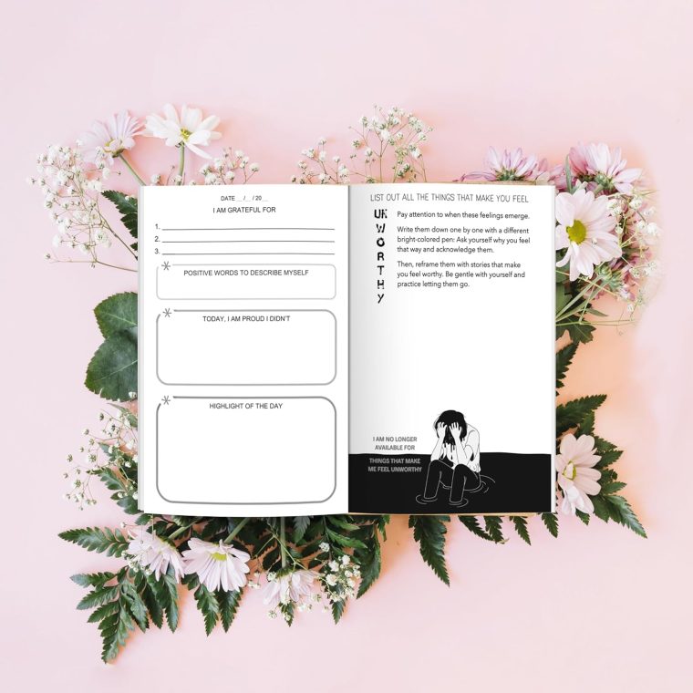 Perfectly Imperfect: A Guided Self-Love & Gratitude Journal for Women with Prompts to Calm Anxiety, Stop Overthinking, and Love Who You Are (Cute Self Care & Self Help Books) - Image 7