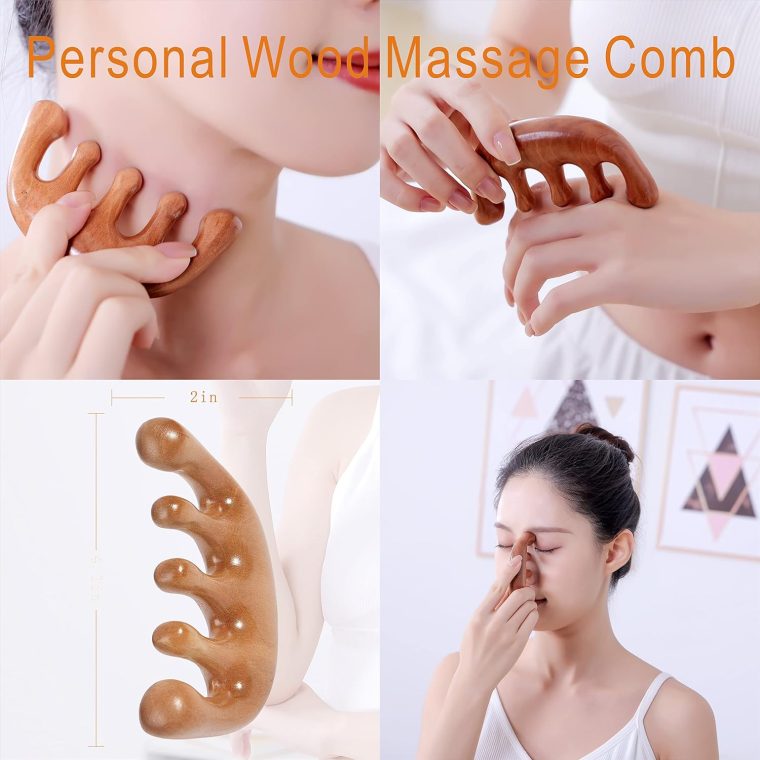 Wood Therapy Massage Tools Maderoterapia Kit Body Sculpting Tools for Lymphatic Drainage and Anti-Cellulite .Wood Massager Roller Rpoe for Back and Muscle Pain Relief (Medium) - Image 4